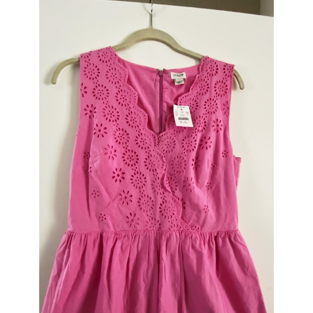 J. Crew Pink Eyelet Mini Dress - Picture 4 of 6